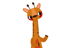 12 Cute Cartoon Forest &amp; Safari Animals Clipart Set Product Image 11