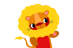 12 Cute Cartoon Forest &amp; Safari Animals Clipart Set Product Image 13