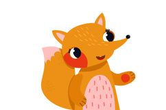 12 Cute Cartoon Forest &amp; Safari Animals Clipart Set Product Image 4