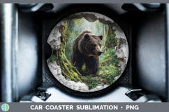GorgeousAnimals 3D Hole Car Coaster design.