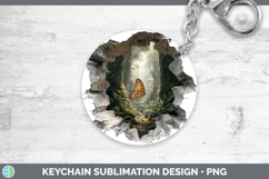 GorgeousAnimals 3D Hole Keychain design.