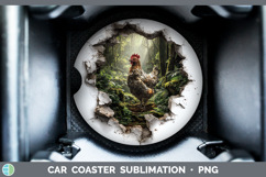 GorgeousAnimals 3D Hole Car Coaster design.