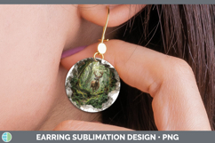 GorgeousAnimals 3D Hole Round Earrings design.