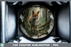 GorgeousAnimals 3D Hole Car Coaster design.
