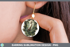 GorgeousAnimals 3D Hole Round Earrings design.