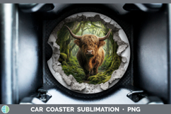 GorgeousAnimals 3D Hole Car Coaster design.