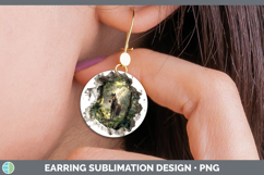 GorgeousAnimals 3D Hole Round Earrings design.