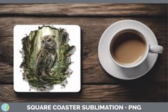 GorgeousAnimals 3D Hole Square Coaster design.