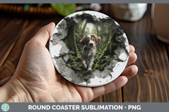 GorgeousAnimals 3D Hole Round Coaster design.