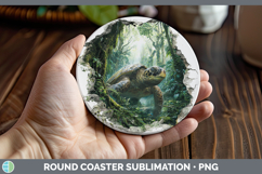 GorgeousAnimals 3D Hole Round Coaster design.