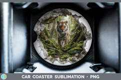 GorgeousAnimals 3D Hole Car Coaster design.