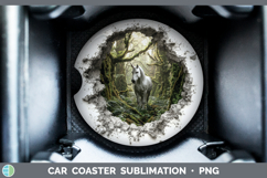 GorgeousAnimals 3D Hole Car Coaster design.