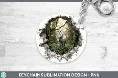 GorgeousAnimals 3D Hole Keychain design.