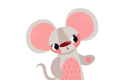 12 Cute Cartoon Forest &amp; Safari Animals Clipart Set Product Image 6