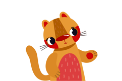 12 Cute Cartoon Forest &amp; Safari Animals Clipart Set Product Image 9