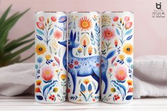 Animals and Flower Pattern Sublimation Tumbler Design Product Image 5