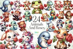 Animals And Roses Sublimation Bundle Product Image 1