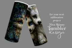 Animal Tumbler Wrap, Artic Fox x Polar Bear Sublimation, s1 Product Image 2