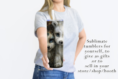 Animal Tumbler Wrap, Artic Fox x Polar Bear Sublimation, s1 Product Image 4