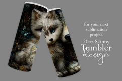 Animal Tumbler Wrap, Artic Fox x Polar Bear Sublimation, s2 Product Image 2