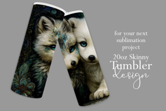 Animal Tumbler Wrap, Artic Fox x Polar Bear Sublimation, s3 Product Image 2