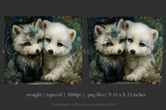 Animal Tumbler Wrap, Artic Fox x Polar Bear Sublimation, s3 Product Image 3