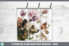 GorgeousAnimals Autumn Floral  Tumbler design.