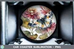GorgeousAnimals Autumn Floral  Car Coaster design.