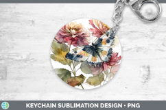 GorgeousAnimals Autumn Floral  Keychain design.