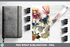 GorgeousAnimals Autumn Floral  Pen Wrap design.