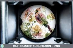 GorgeousAnimals Autumn Floral  Car Coaster design.