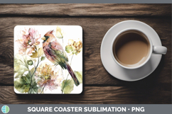 GorgeousAnimals Autumn Floral  Square Coaster design.