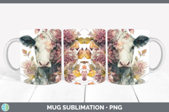 GorgeousAnimals Autumn Floral  Mug Wrap design.