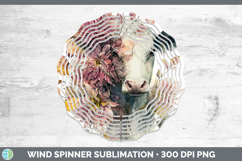 GorgeousAnimals Autumn Floral  Wind Spinner design.