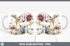 GorgeousAnimals Autumn Floral  Mug Wrap design.