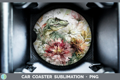 GorgeousAnimals Autumn Floral  Car Coaster design.
