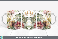 GorgeousAnimals Autumn Floral  Mug Wrap design.