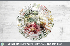 GorgeousAnimals Autumn Floral  Wind Spinner design.