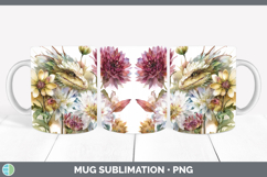 GorgeousAnimals Autumn Floral  Mug Wrap design.