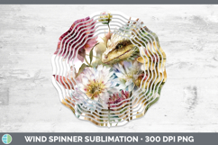 GorgeousAnimals Autumn Floral  Wind Spinner design.