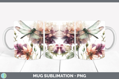 GorgeousAnimals Autumn Floral  Mug Wrap design.