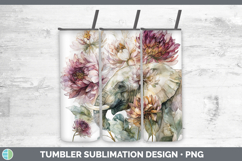 GorgeousAnimals Autumn Floral  Tumbler design.