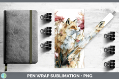 GorgeousAnimals Autumn Floral  Pen Wrap design.
