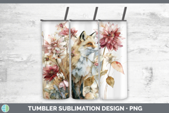 GorgeousAnimals Autumn Floral  Tumbler design.
