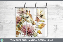 GorgeousAnimals Autumn Floral  Tumbler design.