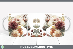 GorgeousAnimals Autumn Floral  Mug Wrap design.