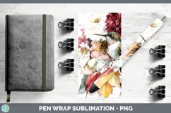 GorgeousAnimals Autumn Floral  Pen Wrap design.