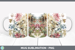 GorgeousAnimals Autumn Floral  Mug Wrap design.
