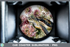 GorgeousAnimals Autumn Floral  Car Coaster design.
