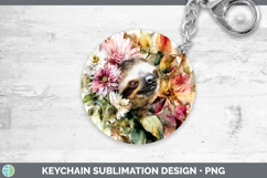 GorgeousAnimals Autumn Floral  Keychain design.